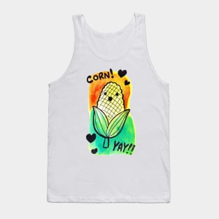 Watercolor Corn! Yay! Tank Top